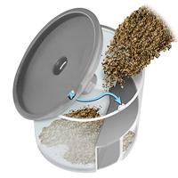 sera XS-Feeder Betrouwbare voederautomaat voor eenvoudige en snelle installatie op of op het aquarium, zwart - thumbnail