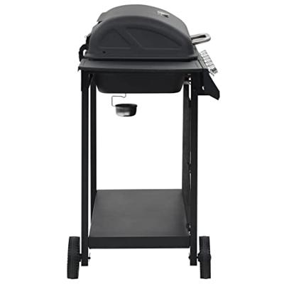 Gasbarbecue met 6 kookzones staal zwart - thumbnail