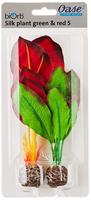 BiOrb zijden plantenset klein groen & rood aquarium decoratie - thumbnail