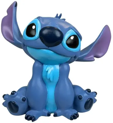 Disney Tuinbeeld 3d Stitch zittend 20cm