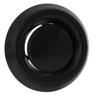 Kunststof Luchtventiel - Afvoer - Ø125mm - Zwart Kunststof Luchtventiel - Afvoer - Ø125mm - Zwart