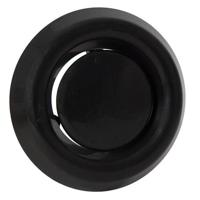 Kunststof Luchtventiel - Afvoer - Ø125mm - Zwart - thumbnail