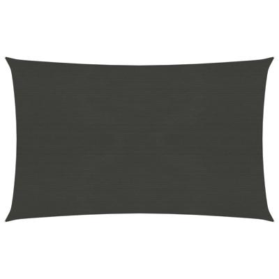 VidaXL Zonnezeil 160 g/m² 3x4 m hdpe antracietkleurig