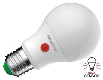 Megaman Ledlamp - e27 - 810 lm - bol - a60 - mat - sensor