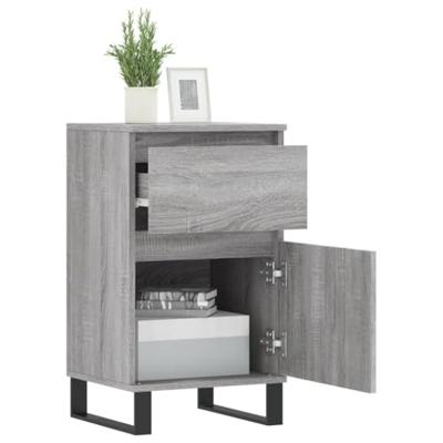 Dressoirs 2 st 40x35x70 cm bewerkt hout grijs sonoma Dressoirs 2 st 40x35x70 cm bewerkt hout grijs sonoma