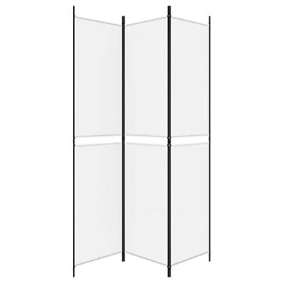 Kamerscherm met 3 panelen 150x220 cm stof wit Kamerscherm met 3 panelen 150x220 cm stof wit
