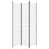 Kamerscherm met 3 panelen 150x220 cm stof wit - thumbnail