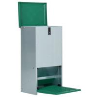 Pluimveevoerbak automatisch met pedaal 20 kg - thumbnail