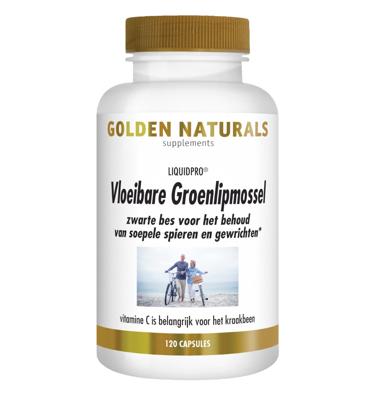 Golden Naturals Vloeibare groenlipmossel 120 Capsules