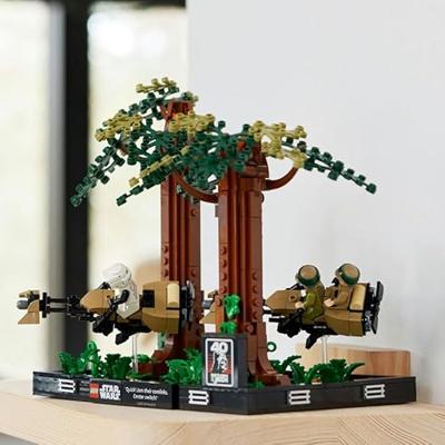 LEGO Star Wars - Endor speederachtervolging diorama Constructiespeelgoed LEGO Star Wars - Endor speederachtervolging diorama Constructiespeelgoed