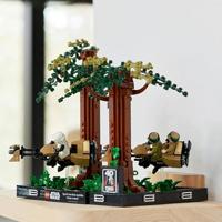 LEGO Star Wars - Endor speederachtervolging diorama Constructiespeelgoed - thumbnail