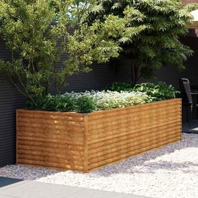Plantenbak verhoogd 290x100x69 cm cortenstaal