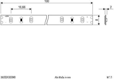 EVN EVN Lichttechnik SB2024302840 LED-strip Energielabel: D (A - G) Met open kabeleinde 24 V 5 m Neutraalwit 1 stuk(s)