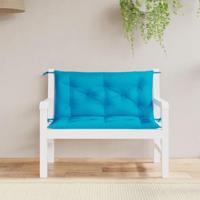 VidaXL Tuinbankkussens 2 st 100x50x7 cm oxford stof lichtblauw - thumbnail