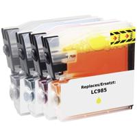 Renkforce Inktcartridge vervangt Brother LC-985BK, LC-985C, LC-985M, LC-985Y Compatibel Combipack Zwart, Cyaan, Magenta, Geel RF-5718884 - thumbnail