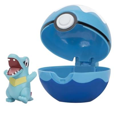 Pokemon Figure - Totodile + Dive Ball (Clip 'n' Go)