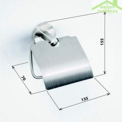Toiletrolhouder Sapho X-Steel 13.5x16 cm met Klep Geborsteld RVS Toiletrolhouder Sapho X-Steel 13.5x16 cm met Klep Geborsteld RVS