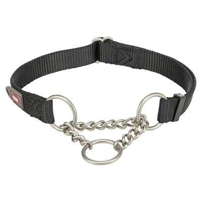Trixie halsband hond premium halfslip halsband zwart Trixie halsband hond premium halfslip halsband zwart