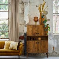 Light & Living Tafellamp 'Mayson' 22cm, kleur Bruin - thumbnail