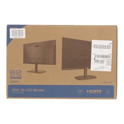 AOC 22B2H - 22 inch FHD Monitor (1920x1080, 60 Hz, VGA, HDMI) zwart