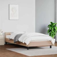 Bedframe met hoofdeinde zonder matras Cappuccino 100x200 cm - thumbnail
