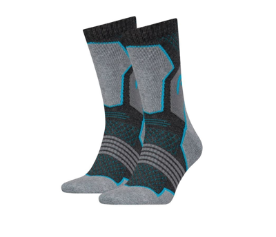 HEAD Hiking Crew sokken 2-pack Unisex Grey/blue-39-42