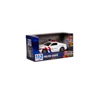 112 Pull-Back Politie Sportwagen 1:36 + Licht en Geluid - thumbnail