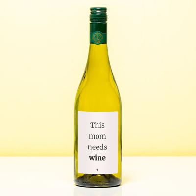 Wijnfles This mom needs wine - Wit (Sauvignon Blanc) Wijnfles This mom needs wine - Wit (Sauvignon Blanc)