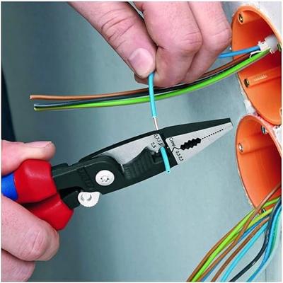 Knipex Elektro installatietang zwart geatramenteerd met meer-componentengrepen 200 mm - 1392200 - thumbnail