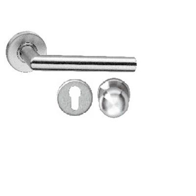 Wisselgarnituur recht hoek 90° brandvertragend op rozet + nok 7mm rvs