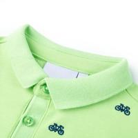 Kinderpoloshirt 92 neongroen - thumbnail