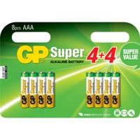 AAA batterijen multipack - 8 stuks | GP | Alkaline | GP0080 - thumbnail