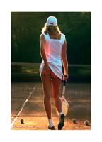 Kunstdruk Tennis Girl 60x80cm - thumbnail