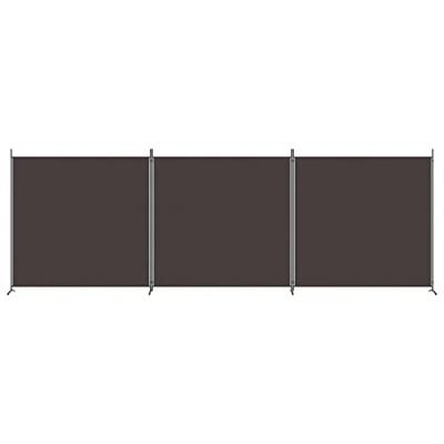 Kamerscherm met 3 panelen 525x180 cm stof bruin Kamerscherm met 3 panelen 525x180 cm stof bruin