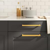 Handvatten 20 st 224 mm roestvrij staal goudkleurig - thumbnail