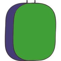 Helios vouwachtergrond 1,5 x 2m groen/blauw - thumbnail