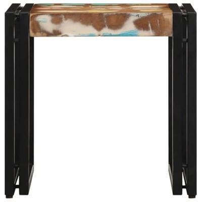 Salontafel Multikleur 40 x 40 x 38 cm Massief Gerecycled Hout