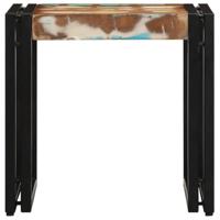 Salontafel Multikleur 40 x 40 x 38 cm Massief Gerecycled Hout - thumbnail