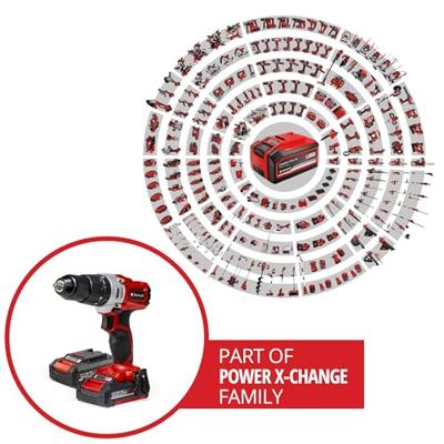 Einhell Power X-Change TE-CD 18/2 Li-i +64 (2x2,0 Ah) Accu-klopboor/schroefmachine 2 snelheden Incl. 2 accus Einhell Power X-Change TE-CD 18/2 Li-i +64 (2x2,0 Ah) Accu-klopboor/schroefmachine 2 snelheden Incl. 2 accus