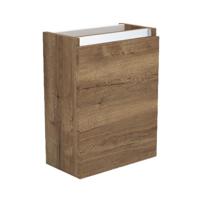 Fonteinkast Sanilux Trendline 52x40x22 cm Rechts Softclose Aluminium Tabak Oak - thumbnail