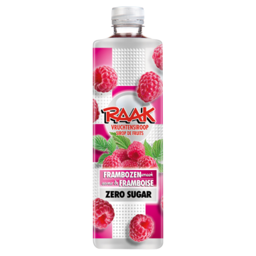 RAAK Vruchtensiroop Frambozen Zero Sugar 0,75L bij Jumbo RAAK Vruchtensiroop Frambozen Zero Sugar 0,75L bij Jumbo