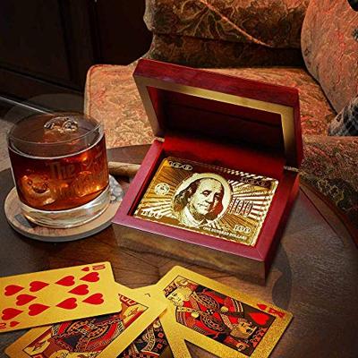 Gold Playing Cards In Box - Water Proof - 54 Kaarten