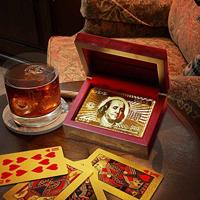 Gold Playing Cards In Box - Water Proof - 54 Kaarten - thumbnail
