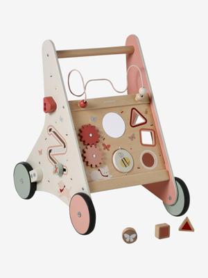 Loopwagen met remmen GREEN FOREST van FSC®-hout rood Loopwagen met remmen GREEN FOREST van FSC®-hout rood