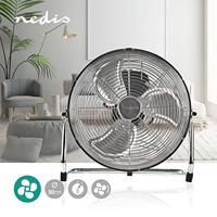Nedis fnfl10ccr30 vloerventilator diameter 30 cm 3 snelheden chroom - thumbnail