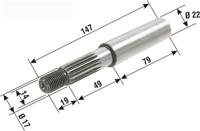 RMS Aandrijfas rear wheel drive shaft minarelli engine - thumbnail
