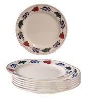 Boerenbont plat Lunchbord 24cm set van 4 stuks - thumbnail