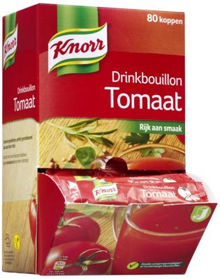 Drinkbouillon Knorr tomaat 80 stuks Drinkbouillon Knorr tomaat 80 stuks