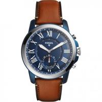 Horlogeband Smartwatch Fossil FTW1147 / Q Grant Leder Bruin 22mm - thumbnail