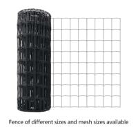 VidaXL Euro hek grijs 0,6 x 10 m pvc-gecoat ijzer - thumbnail